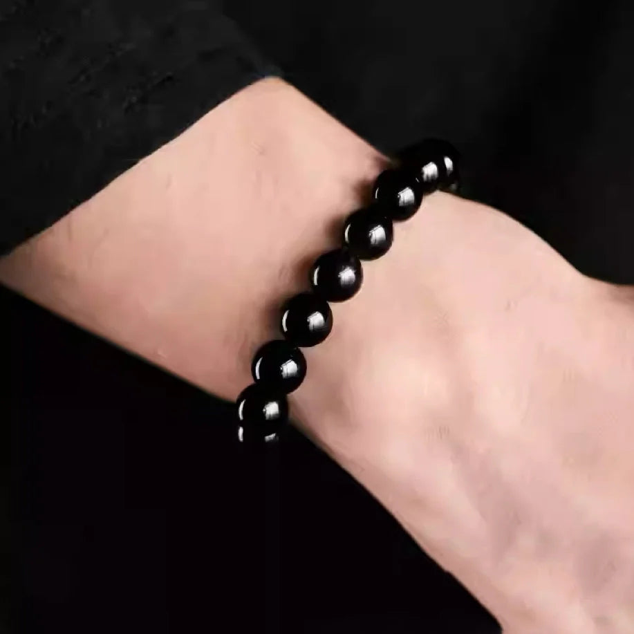 Golden Obsidian Bracelet – Crystal Bracelet for Men for Protection, Confidence & Wealth Energy