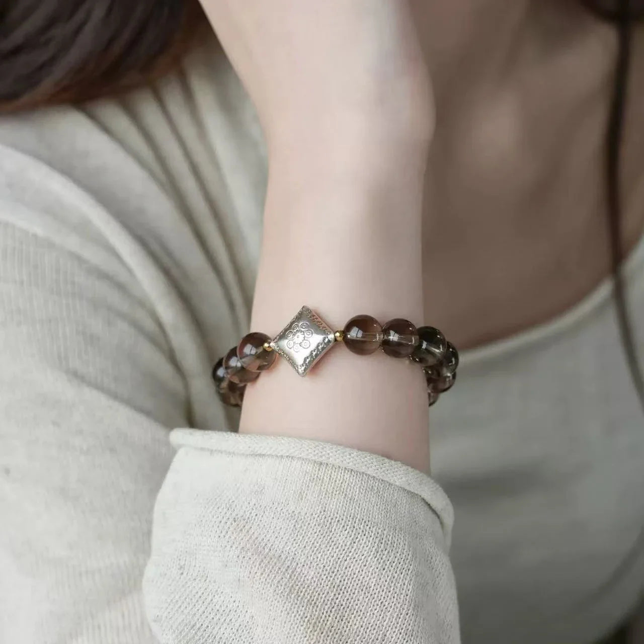 Zodiac Bracelet for Capricorn – Smoky Quartz Bracelets for Grounding, Success & Stability