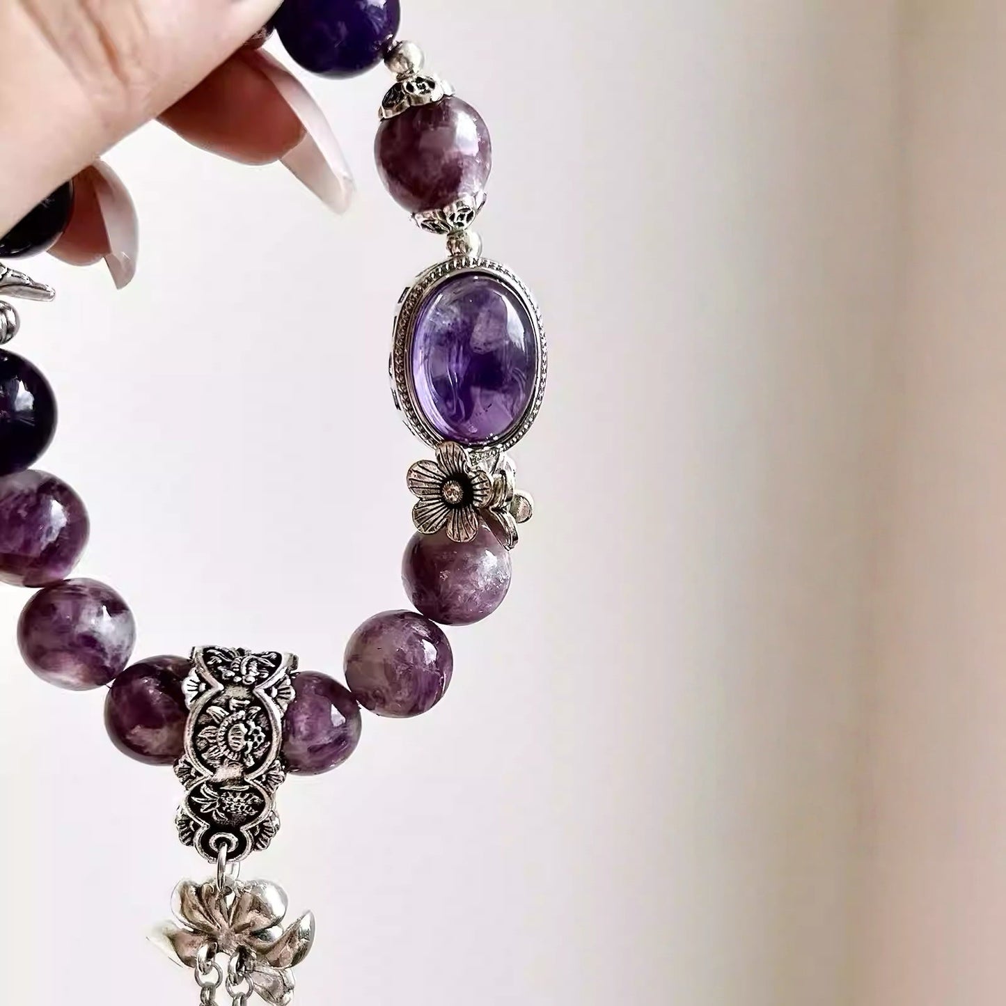 Vintage Amethyst Bracelet – Amethyst Crystal Bracelet for Wisdom & Inner Peace