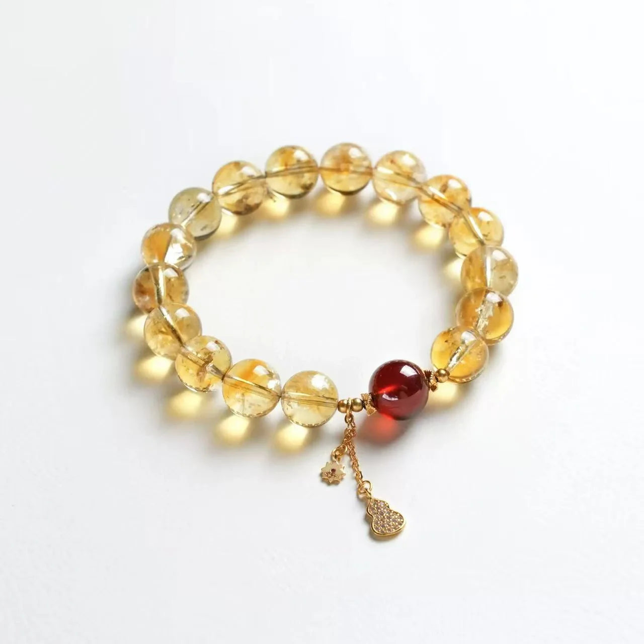 Zodiac Sagittarius Jewelry – Citrine Beaded Bracelet for Luck, Growth & Positive Energy