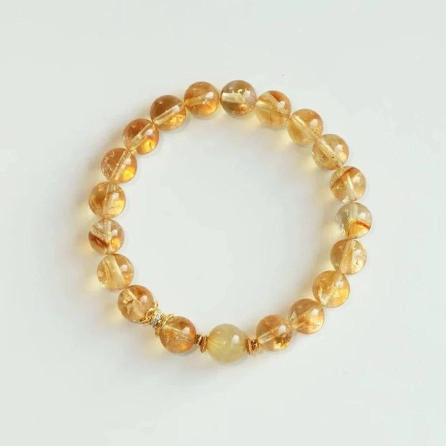 Vintage Citrine Bracelet – Healing Crystal for Confidence, Flow & Positive Transformation