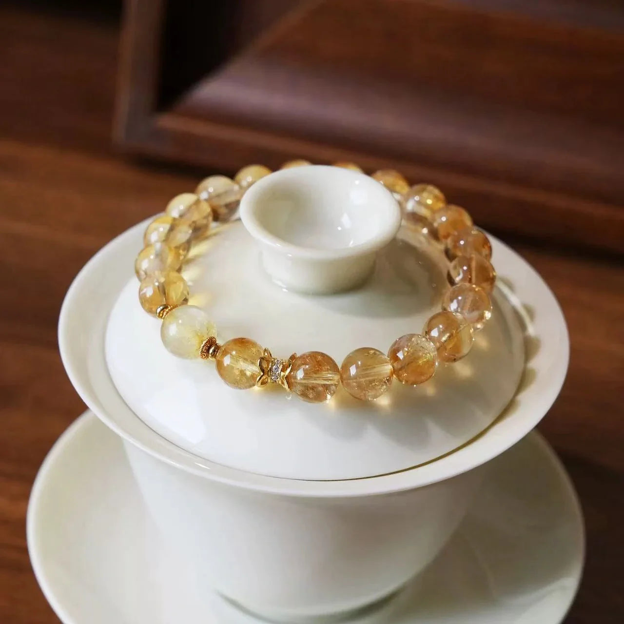Vintage Citrine Bracelet – Healing Crystal for Confidence, Flow & Positive Transformation