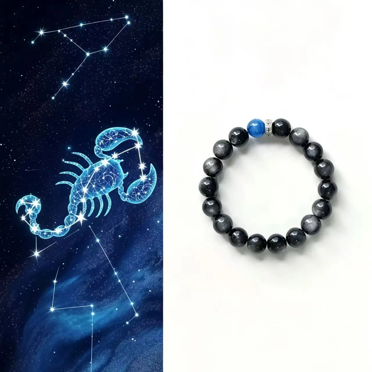 Scorpio Crystal Bracelet – Powerful Energy Stone Bracelet for Protection, Transformation & Inner Strength