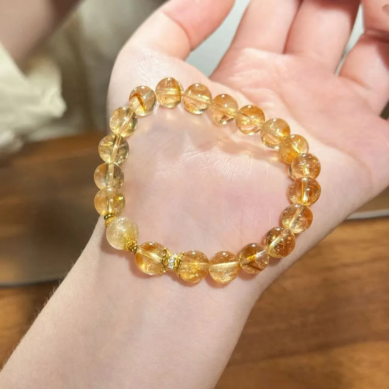 Taurus Jewelry – Citrine Crystal Bracelet with the Best Crystals for Taurus for Wealth & Stability