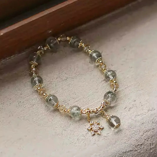 Green Phantom Quartz Bracelet - Wealth & Transformation Talisman