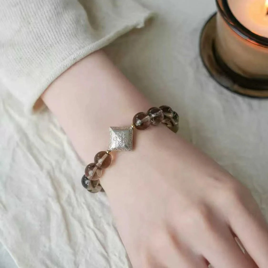 Zodiac Bracelet for Capricorn – Smoky Quartz Bracelets for Grounding, Success & Stability